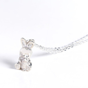 HONESTBOY Rabbit Silver Brass Necklace  詳細画像